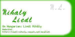 mihaly liedl business card